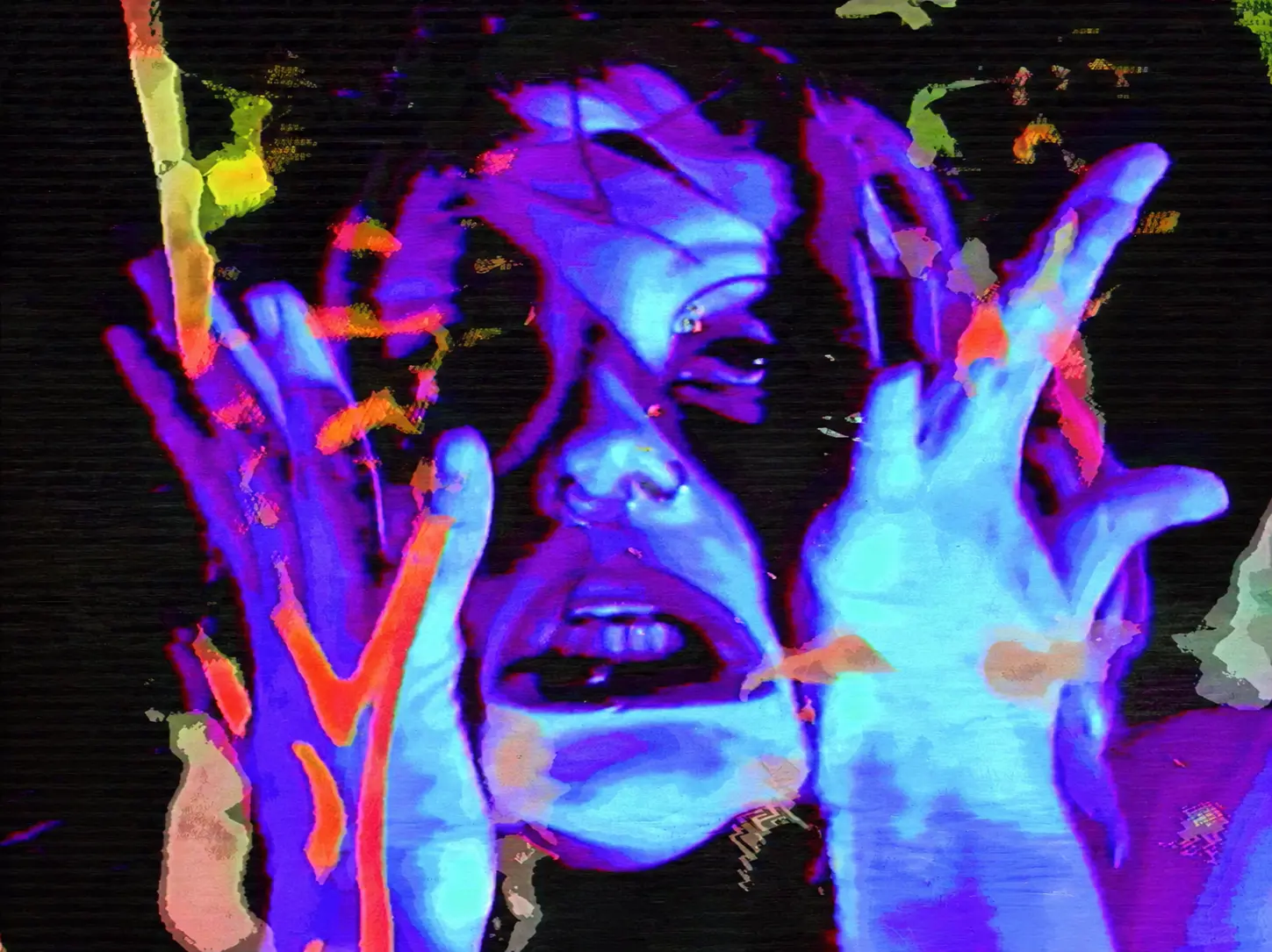 Greenscreen-Compositing und analoge Live-Videobearbeitung für Ursular — Siren
